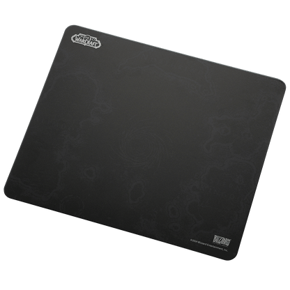 Blizzard WoW Game Glass Mouse Pad, Azeroth-Themed, Tempered Glass Material, Office & Home, Non-slip rubber base, Special Glass Surface for Top Accuracy and Speed, Easy to Clean, Obsidian Black, 13.8*11.8Inch | show