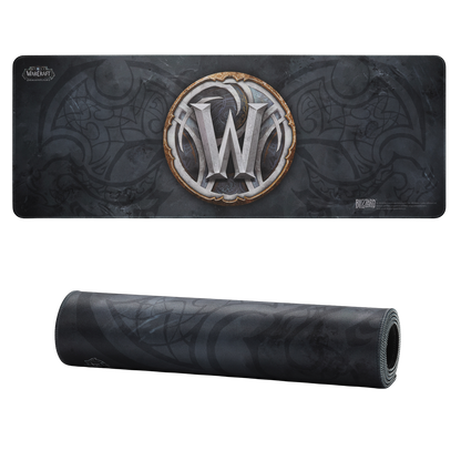 Blizzard Gaming Mouse Pad, XXL Desktop Keyboard Mat, Wow Themed Design, Cloth Cover with Stitched Edge, Smooth Tracking & Stability, Never-Slip Rubber, 31.5x11.8x1.2 in (Wow) | show