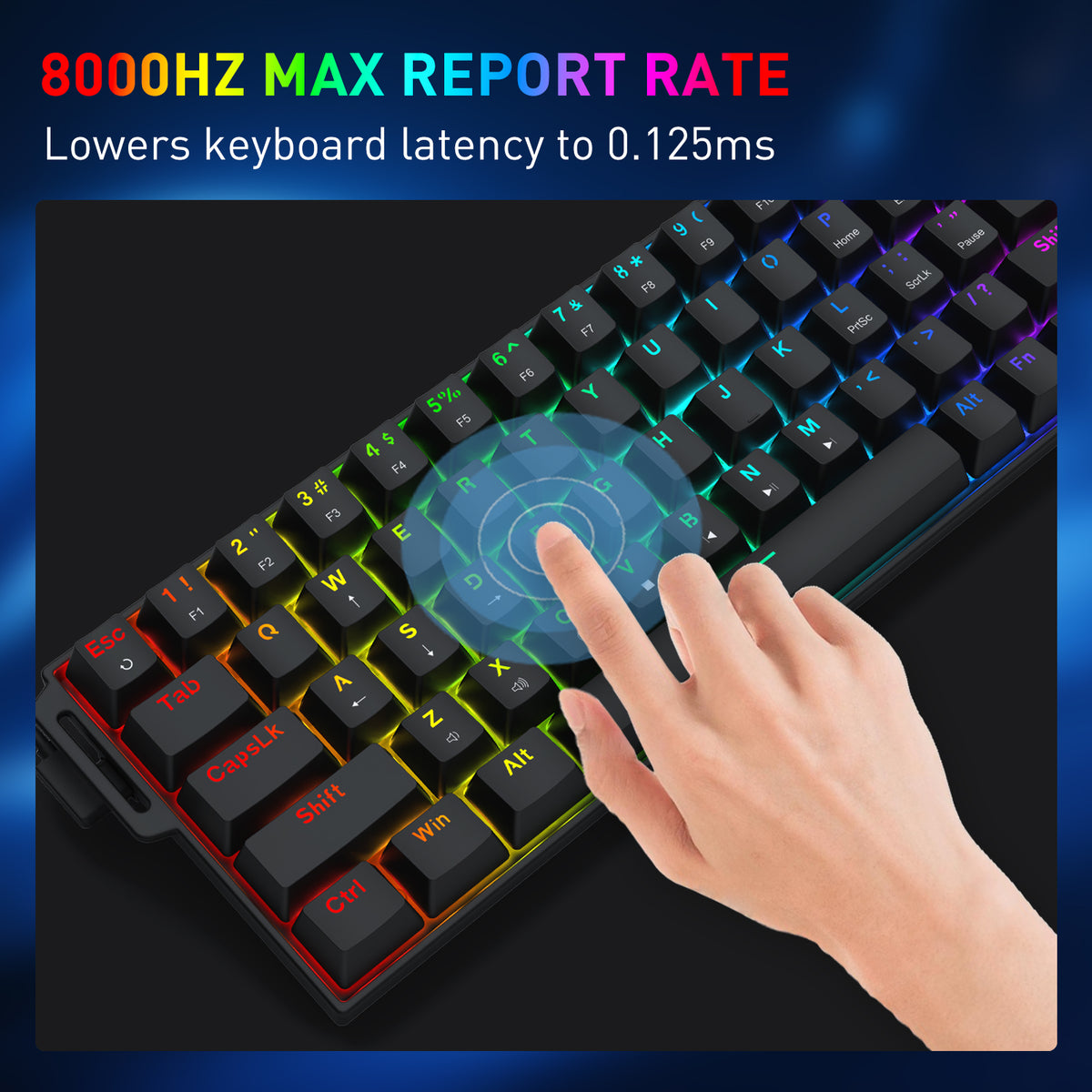 Trigger Hand Keyboard CASTOR K631 HE Rapid Trigger Gaming Keyboard – Redragonshop