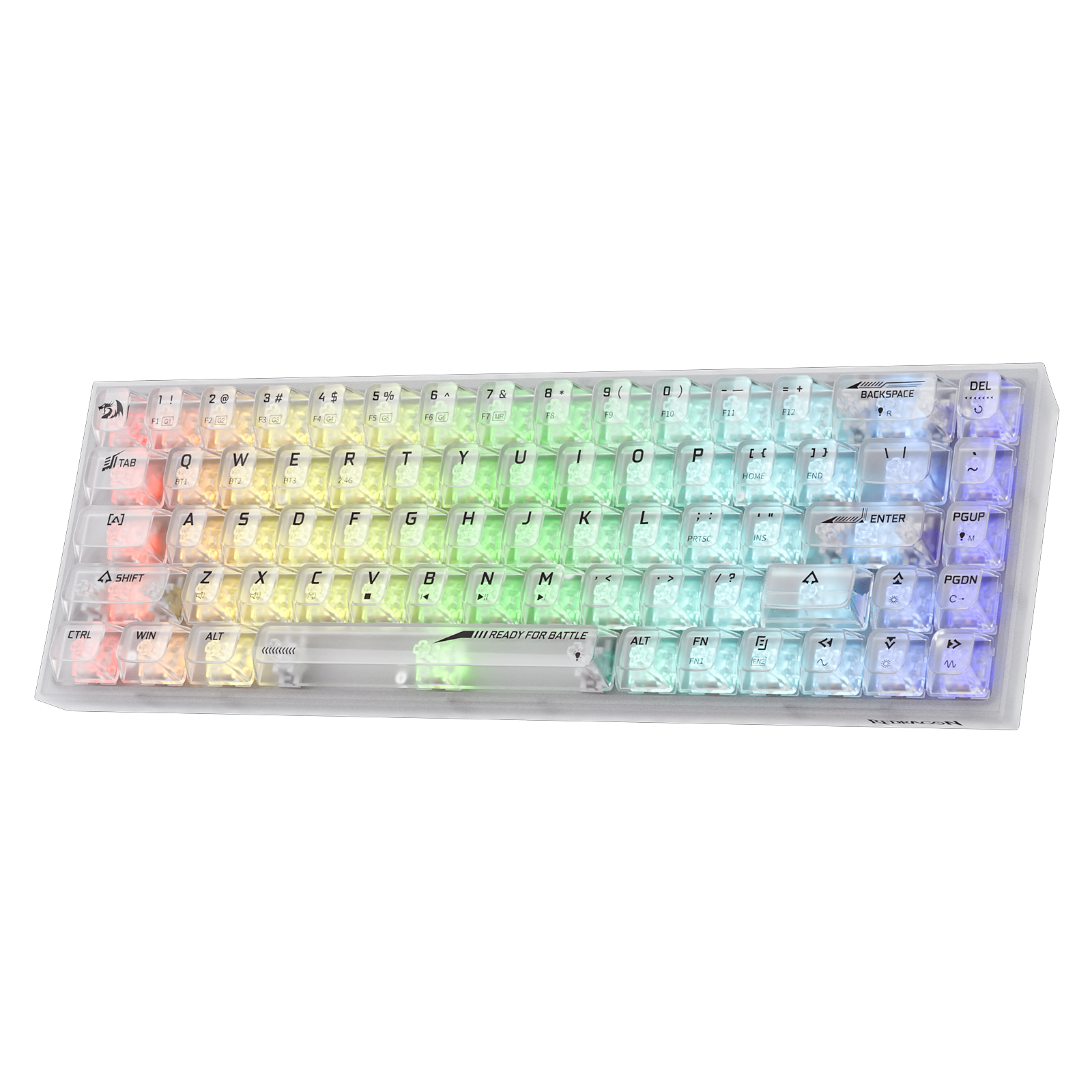 Function Key Transparent Keyboard Redragon Transparent Keyboards - Ultimate Gaming Keyboards – Redragonshop