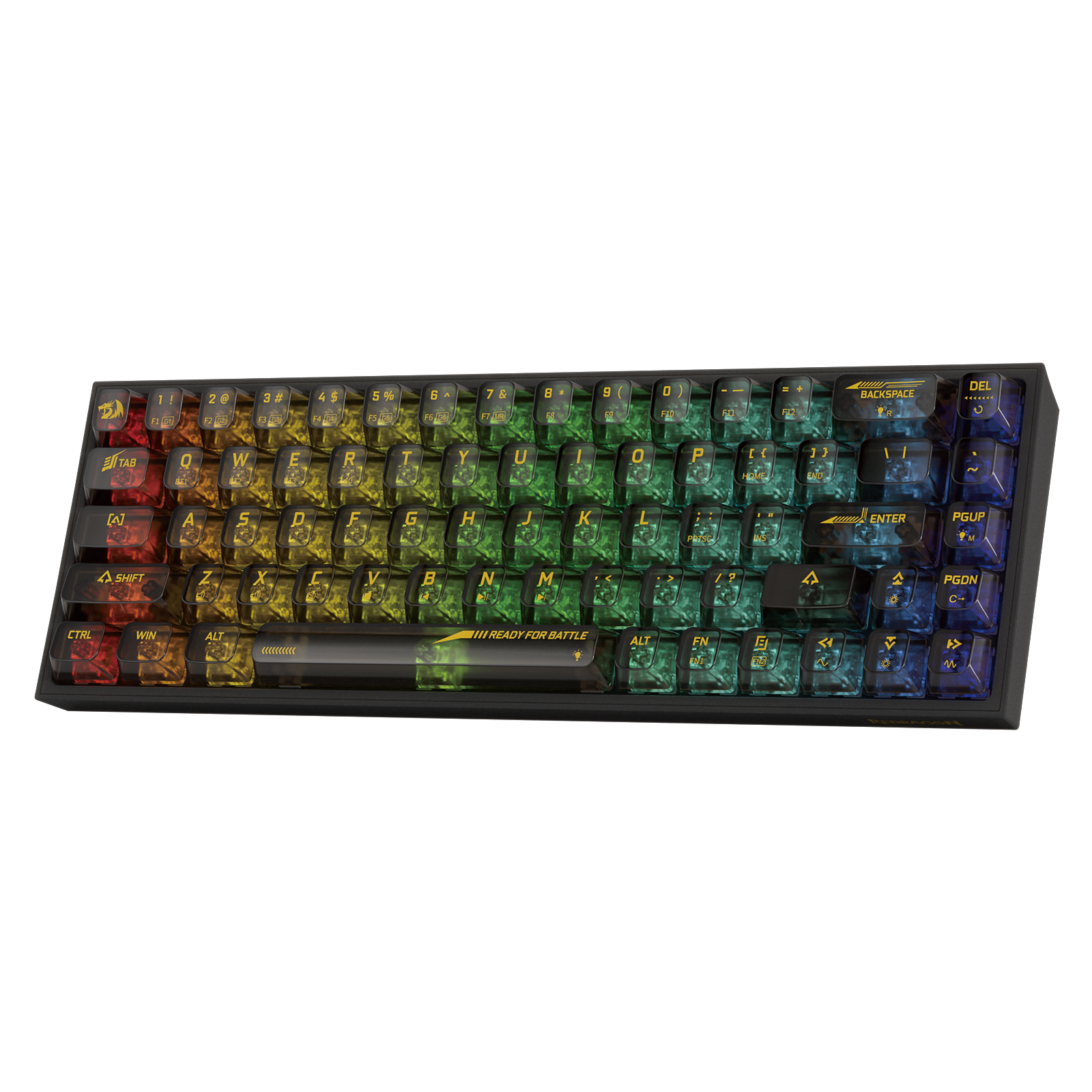 Redragon K631 PRO 65% 3-Mode Wireless Full-Transparent Gaming Keyboard