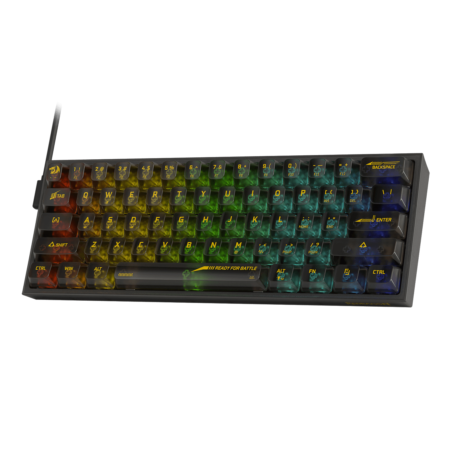 Redragon Fizz K617 SE 60% Full-Transparent Wired RGB Gaming Keyboard