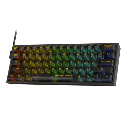 Redragon Fizz K617 SE 60% Full-Transparent Wired RGB Gaming Redragon Fizz K617 SE 60% Full-Transparent Wired RGB Gaming