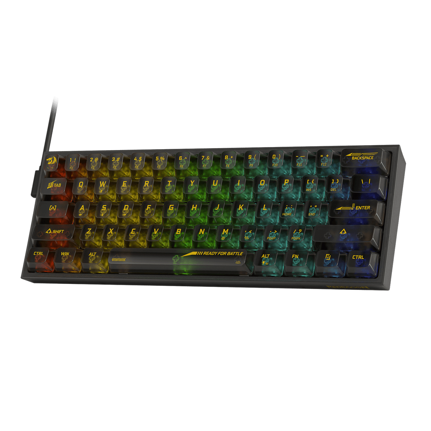 Redragon FIZZ K617 SE Full-Transparent Mechanical Keyboard| show