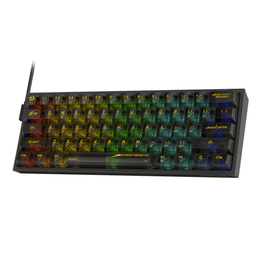 Redragon FIZZ K617 SE Full-Transparent Mechanical Keyboard| show