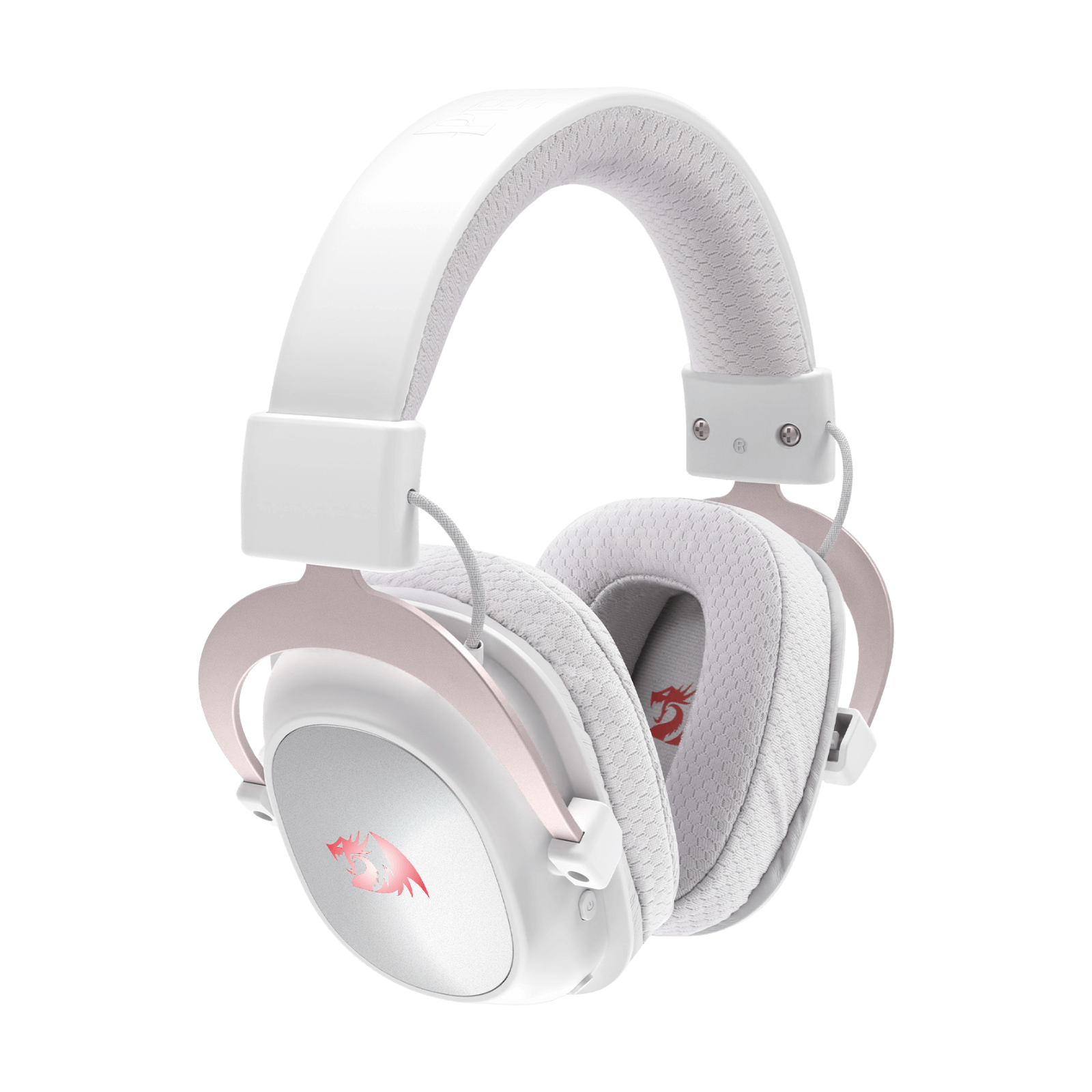 Redragon H510 PRO 3-Mode RGB White Gaming Headset - 7.1 Surround Sound - 53MM Audio Drivers in Memory Foam Ear Pads w/Durable Fabric Cover- Multi Platforms Headphone - USB Powered for PC/PS4/NS