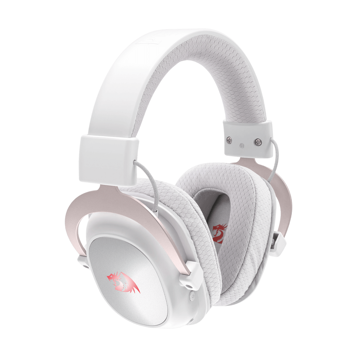 Redragon H510 PRO 3-Mode RGB White Gaming Headset - 7.1 Surround Sound - 53MM Audio Drivers in Memory Foam Ear Pads w/Durable Fabric Cover- Multi Platforms Headphone - USB Powered for PC/PS4/NS