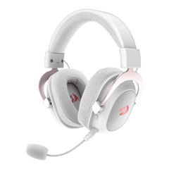 Redragon H510 PRO 3-Mode RGB White Gaming Headset - 7.1 Surround Sound - 53MM Audio Drivers in Memory Foam Ear Pads w/Durable Fabric Cover- Multi Platforms Headphone - USB Powered for PC/PS4/NS