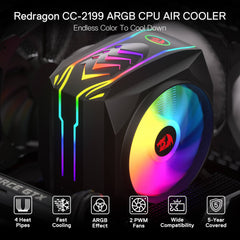 Redragon HODUR HODUR C219 ARGB Single Tower CPU Air Cooler