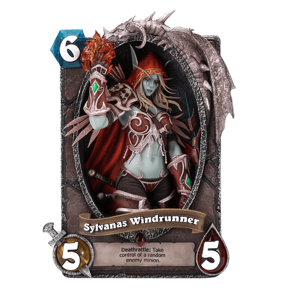 Hearthstone Sylvanas Card Art Frame Collectible Display – Redragonshop