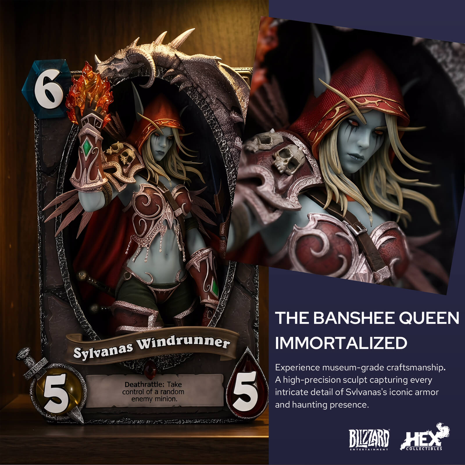 Bllizzard Hearthstone  Sylvanas Card Display Frame