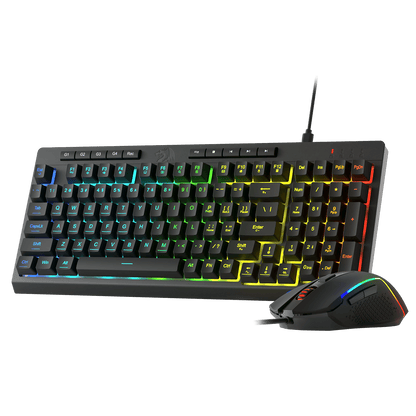 Redragon S141 Gaming Keyboard & Mouse Combo, 98 Keys K515 Wired RGB Membrane Keyboard and 10000 DPI Wired M616 Gaming Mouse Bundle