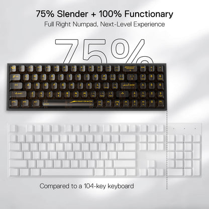 Redragon K628 PRO SE 75% Full-Transparent Keyboard