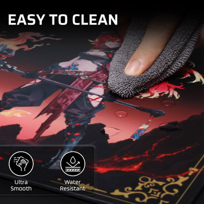 LTC Glass Mouse Pad - Ultra-Smooth Precision Surface with Non-Slip Base, Easy to Clean, Hard Mousepad for Gaming - 11.8 x 11.8 x 0.15 inches 