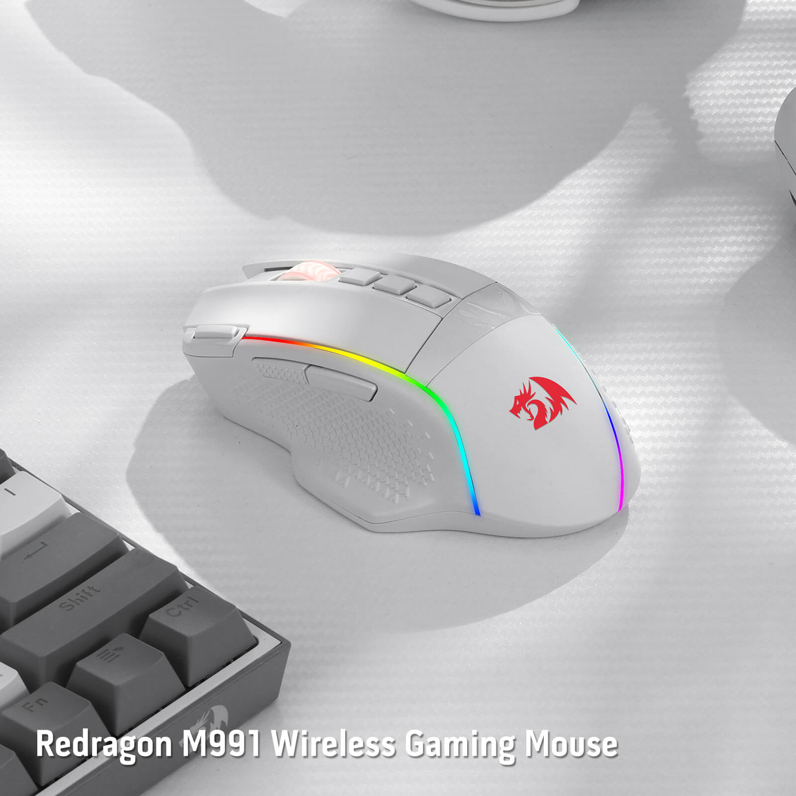 M991 Wireless FPS Gaming White Mouse