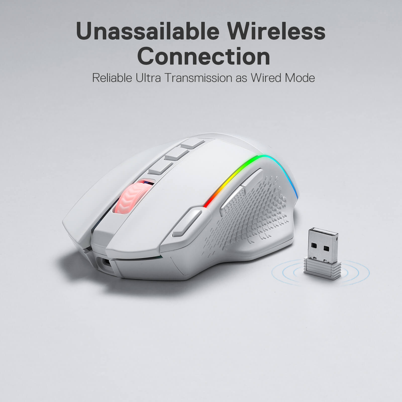 M991 Wireless FPS Gaming White Mouse