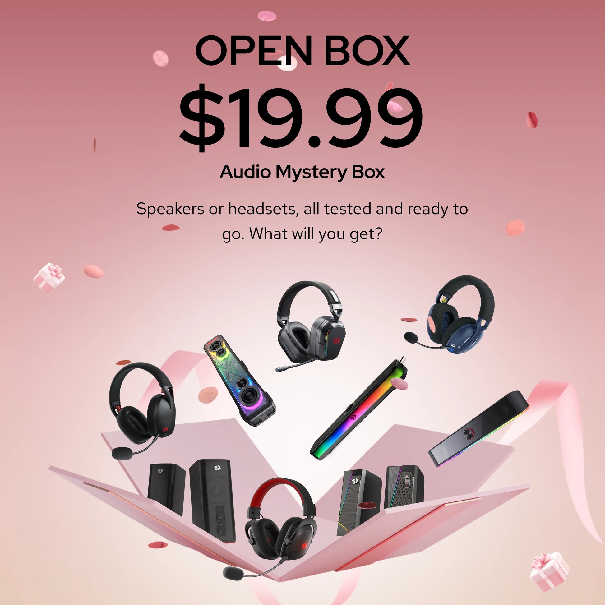 Redragon Open Box Mystery Box 2026 | Gaming Gear from $9.99