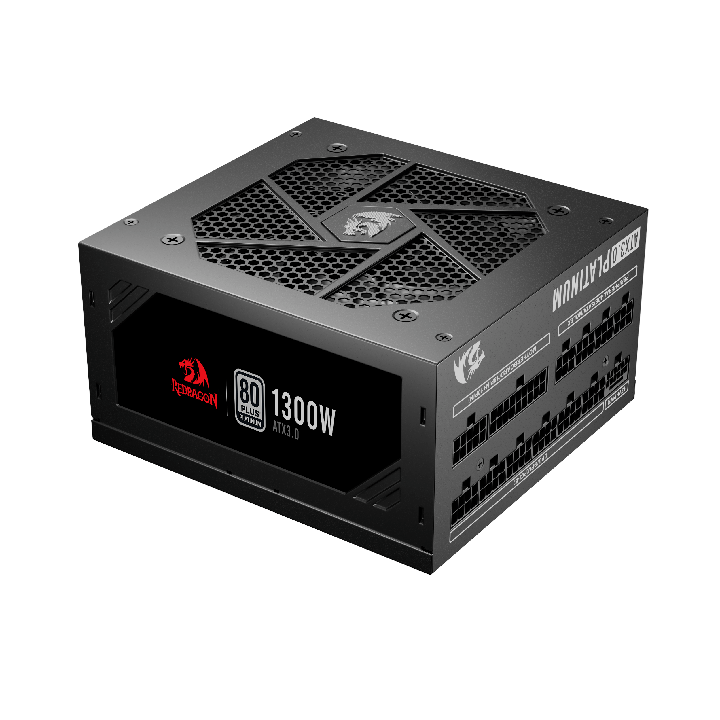  Redragon PSU006 80+ Gold 750 Watt ATX Fully Modular Power  Supply w/ 80 Plus Gold Certified, Compact 160mm Size and Low Noise RGB Fan  0 RPM, 100% Japanese Capacitors, Full Mod Cables, White : Electronics