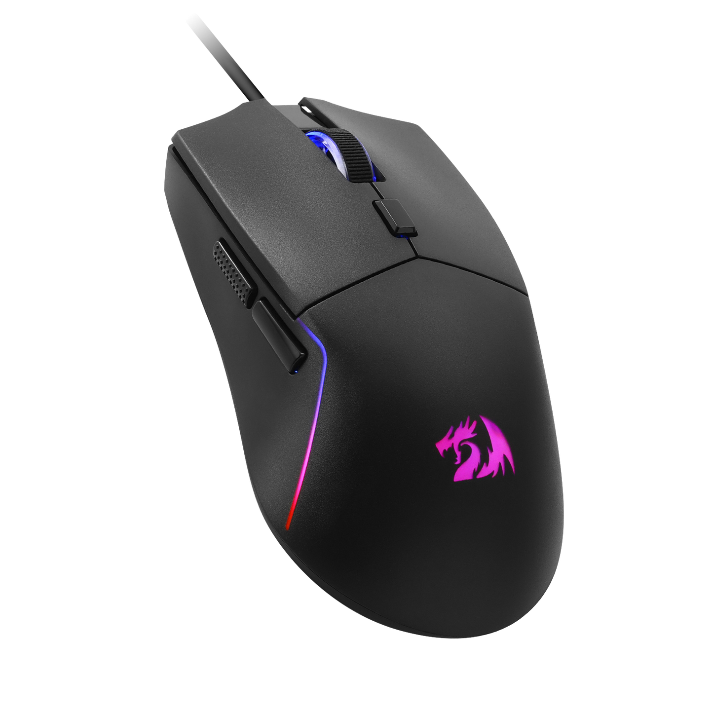 Redragon M730 Wired RGB Gaming Mouse, 10000 DPI Lightweight Optical Mouse with 6 Programmable Buttons, Software Supports DIY Keybinds for PC Computer Windows Mac Laptop, Black