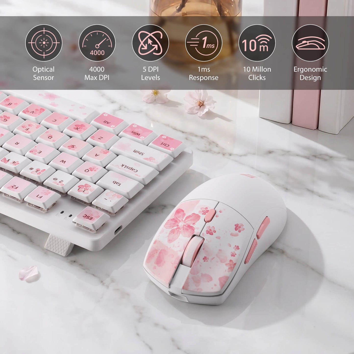 Redragon BS7552 Wireless Keyboard and Mouse Combo 