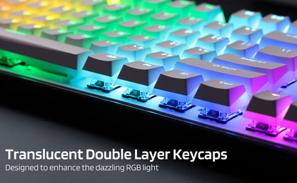 (Only Keycaps) Redragon X LTC 117-Key OEM Profile PBT Double Shot Keycaps Set