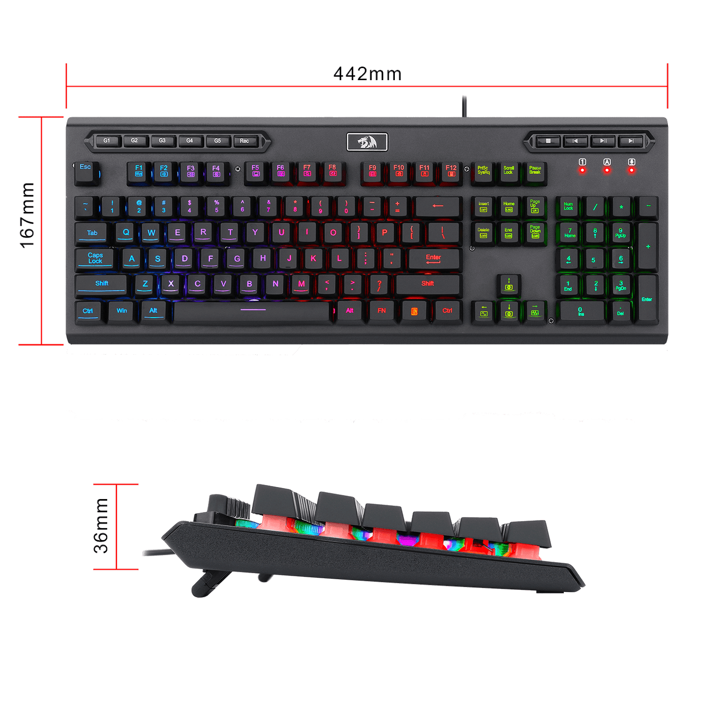 Redragon ADITYA K513 Membrane Gaming Keyboard