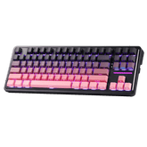 Redragon K728 PRO 80% Wireless Gasket Gaming Keyboard, 3-Mode 87 Keys TKL Mechanical Keyboard w/South-Facing LED & Hot-Swap Socket, 5-Layer Noise Dampening, Custom Linear Switch, PBT Gradient Keycaps