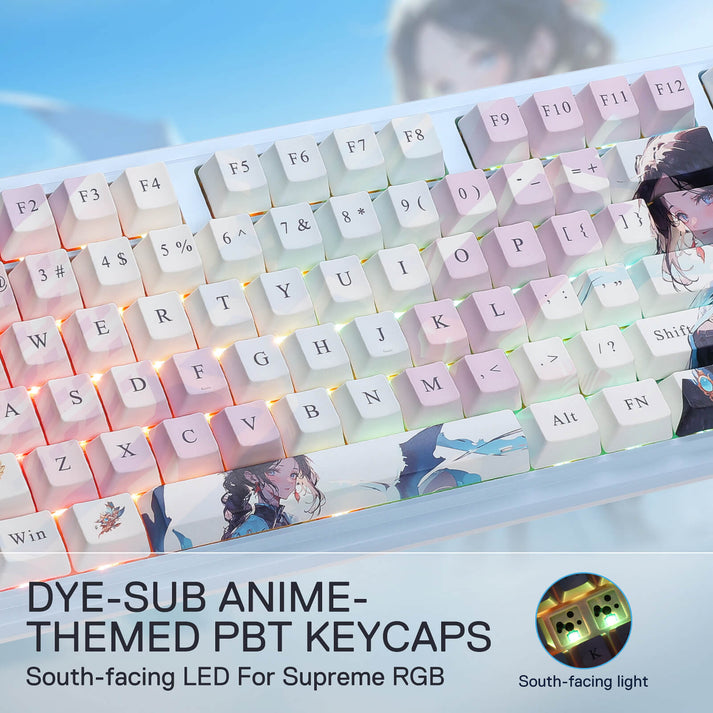 Redragon ANTONIUM K728 PRO SE 80% TKL Wireless Anime Gaming Keyboard ...
