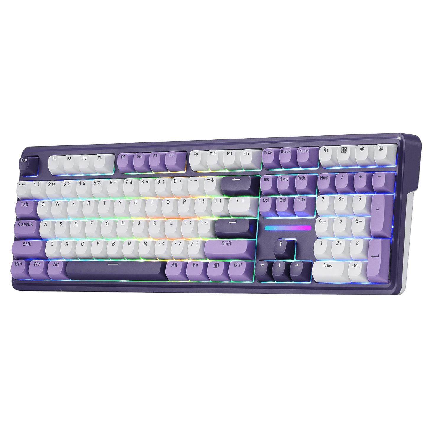 Redragon ANTONIUM K745 PRO 108 Keys Wireless Gasket Mechanical Keyboard, Purple | show