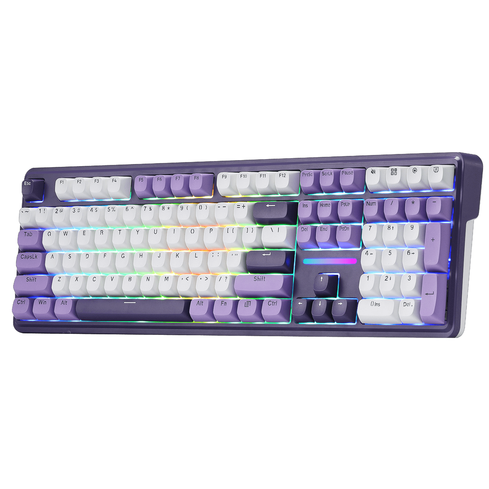 Redragon ANTONIUM K745 PRO 108 Keys Wireless Gasket Mechanical Keyboard, Purple | show
