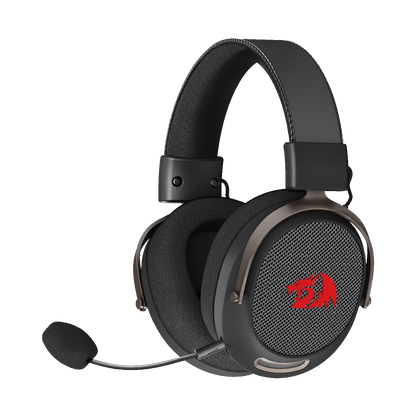 Redragon H858 3-Mode Wireless Gaming Headset, 7.1 Surround Sound, 53 mm Drivers, Memory Foam Ear Pads, Detachable Noise-canceling Microphone, Over-Ear Headphones Works for Mobile, PC/PS5/NS