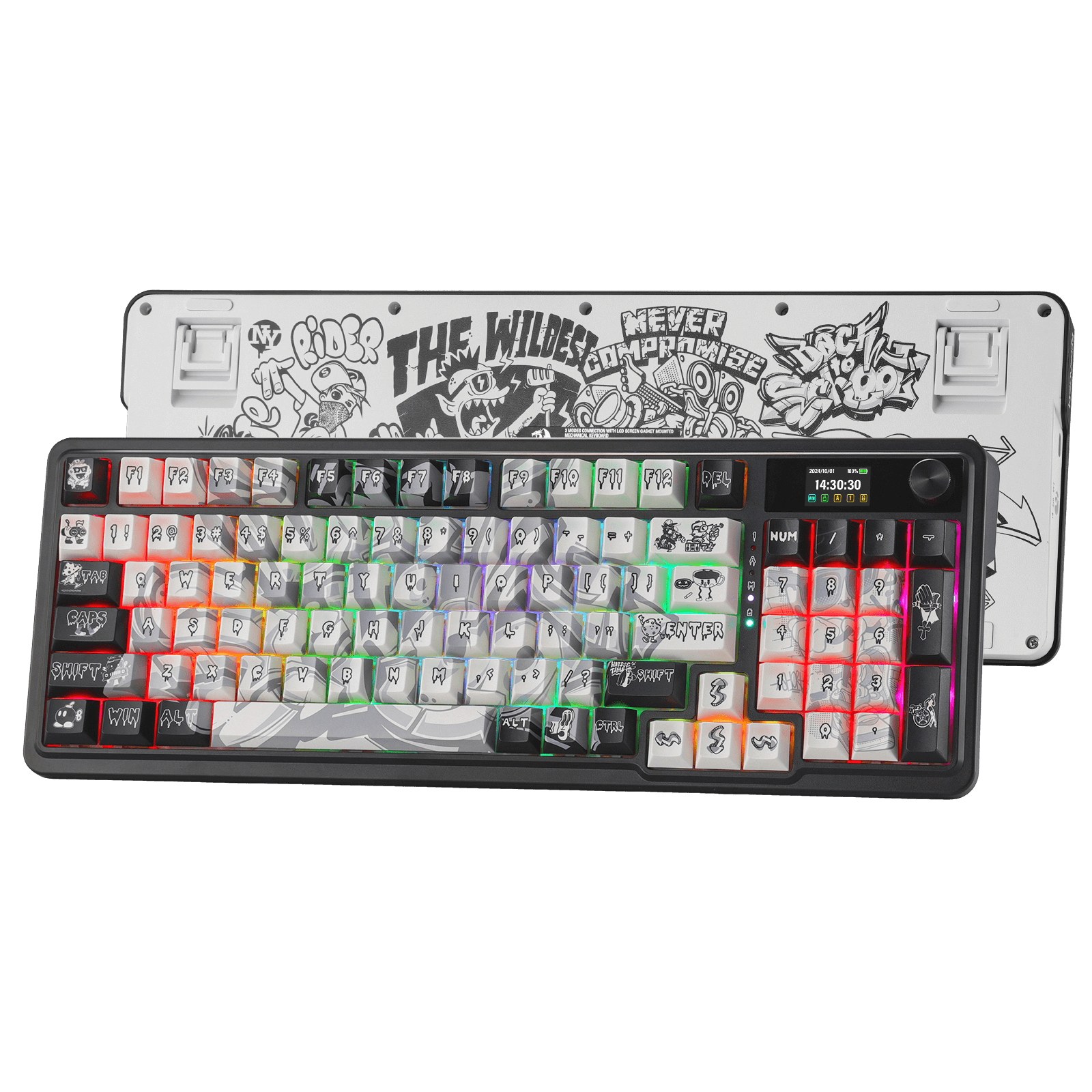 Redragon ARTEMIS K719 PRO 96% Black Graffiti Mechanical Keyboard