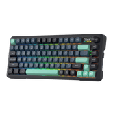 Redragon K724 PRO Wireless Gasket Gaming Keyboard w/Hype Screen & Knob, 81-Key Mechanical Keyboard, Easy-Control 1.14’’ TFT Info Display, 5-Layer Noise Dampening, Custom Linear Switch, Blue and Black | Show