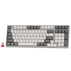 Redragon BK7114 96% 98 Keys Scissor Mechanism Slim Wireless Keyboard White Grey