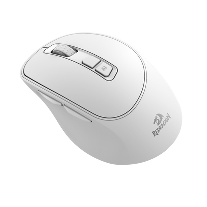 Redragon BM4195 AI Smart Wireless Mouse, 2.4G & BT Computer Office Mouse, Translate & Voice Typing, 5 DPI Adjustable, Ergonomic Design, Long Battery Life, for Laptop/Desktop/PC, White