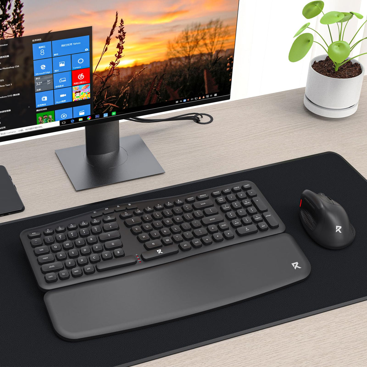 BS7162 2.4Ghz Wireless Keyboard and Mouse Combo, image 3 of 8