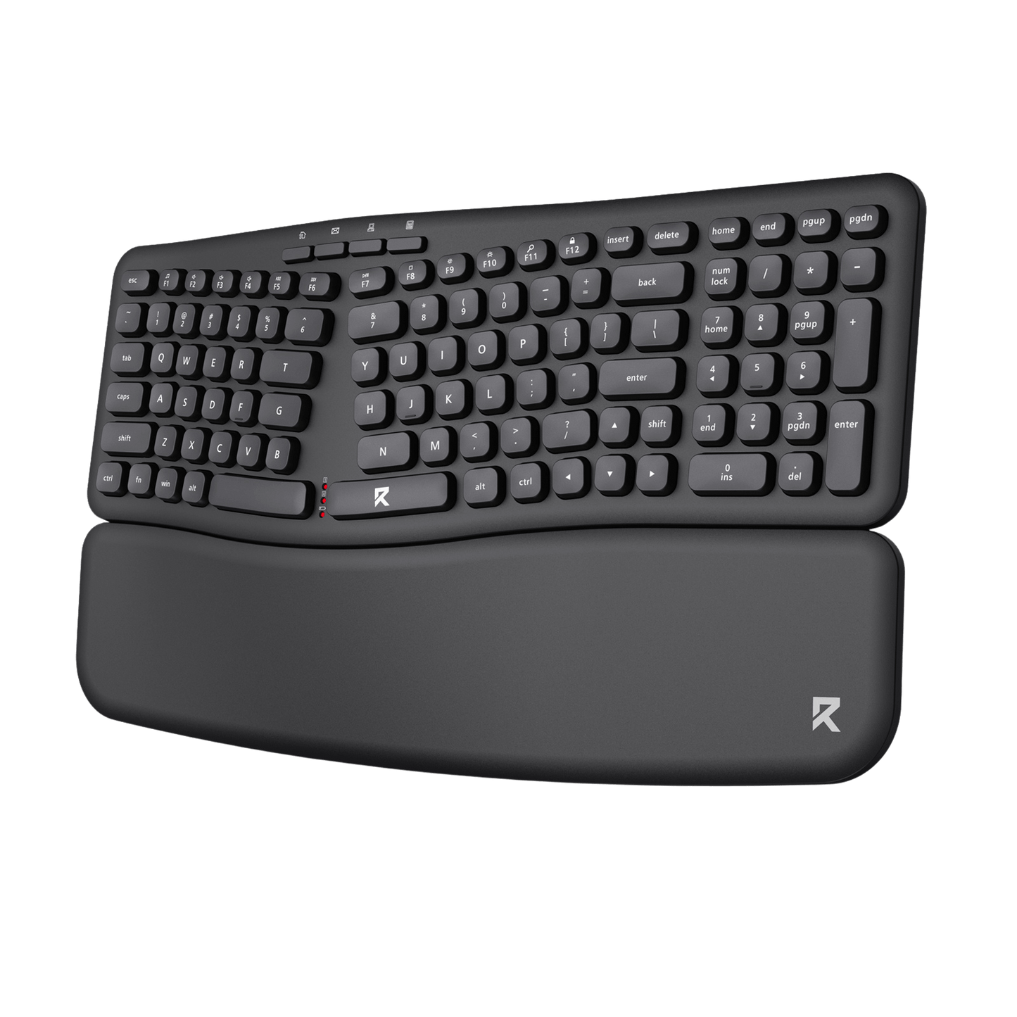 Redragon BS7162 Wireless Keyboard and Mouse Combo, 108 Keys 2.4Ghz Wireless Low-Profile Membrane Keyboard w/Sloping Comfy Design, Wrist Rest, 4000 DPI Max Ergonomic Mouse