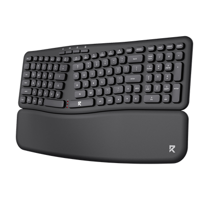 Redragon BS7162 Wireless Keyboard and Mouse Combo, 108 Keys 2.4Ghz Wireless Low-Profile Membrane Keyboard w/Sloping Comfy Design, Wrist Rest, 4000 DPI Max Ergonomic Mouse