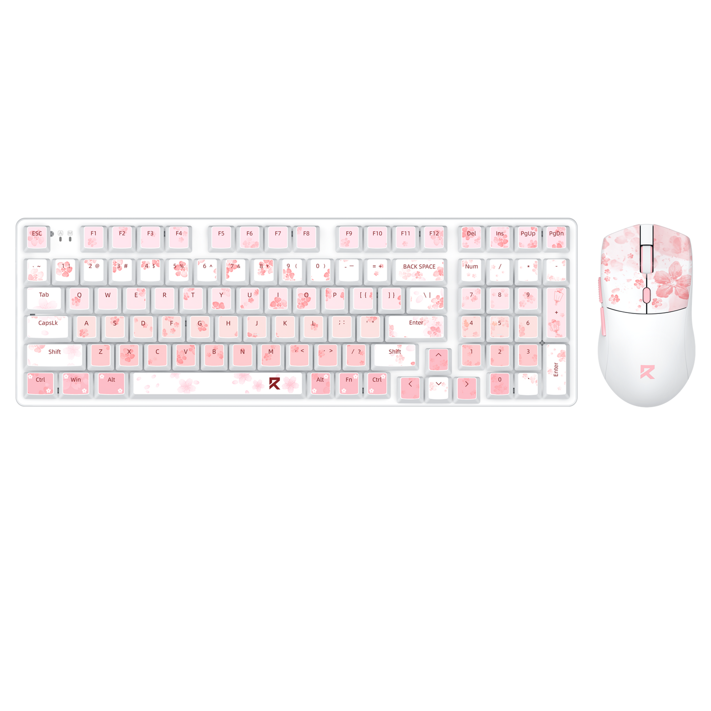 Redragon BS7552 Wireless Keyboard and Mouse Pink Combo 