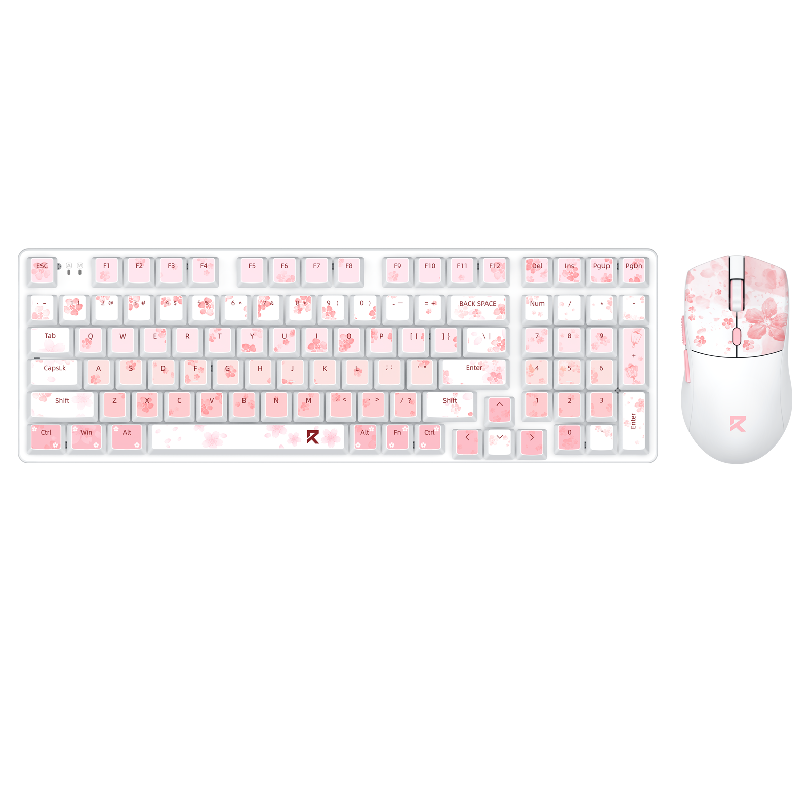 Redragon BS7552 Wireless Keyboard and Mouse Pink Combo 