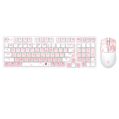 Redragon BS7552 Wireless Keyboard and Mouse Pink Combo 