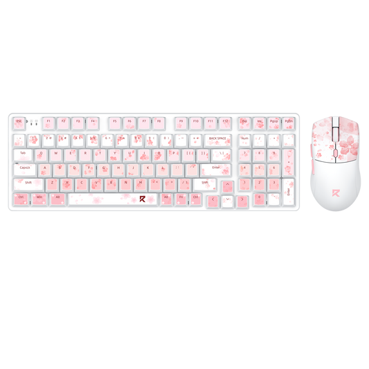 Redragon BS7552 Wireless Keyboard and Mouse Pink Combo 