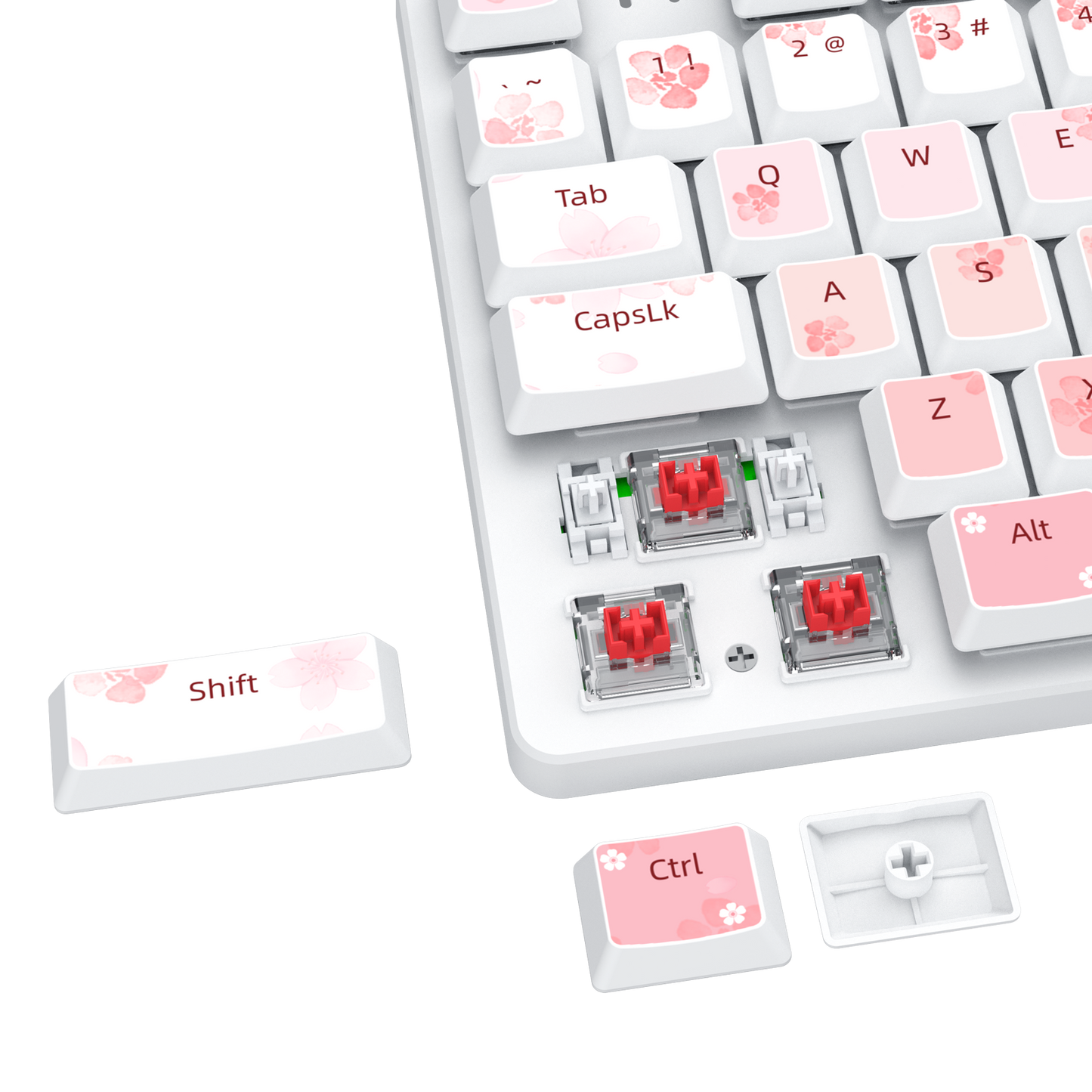 Redragon BS7552 Wireless Keyboard and Mouse Pink Combo 