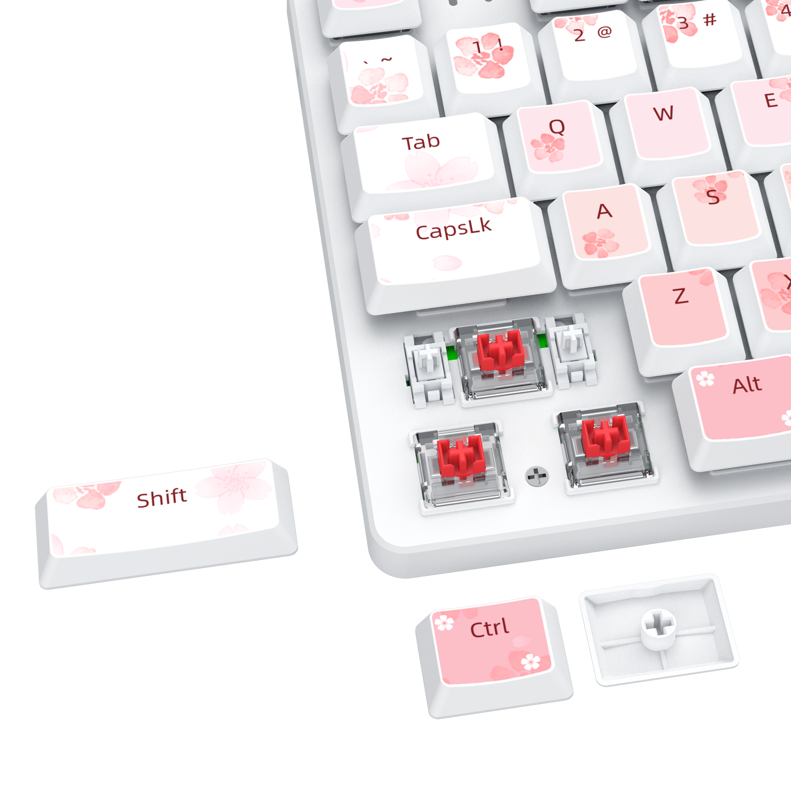 Redragon BS7552 Wireless Keyboard and Mouse Pink Combo 