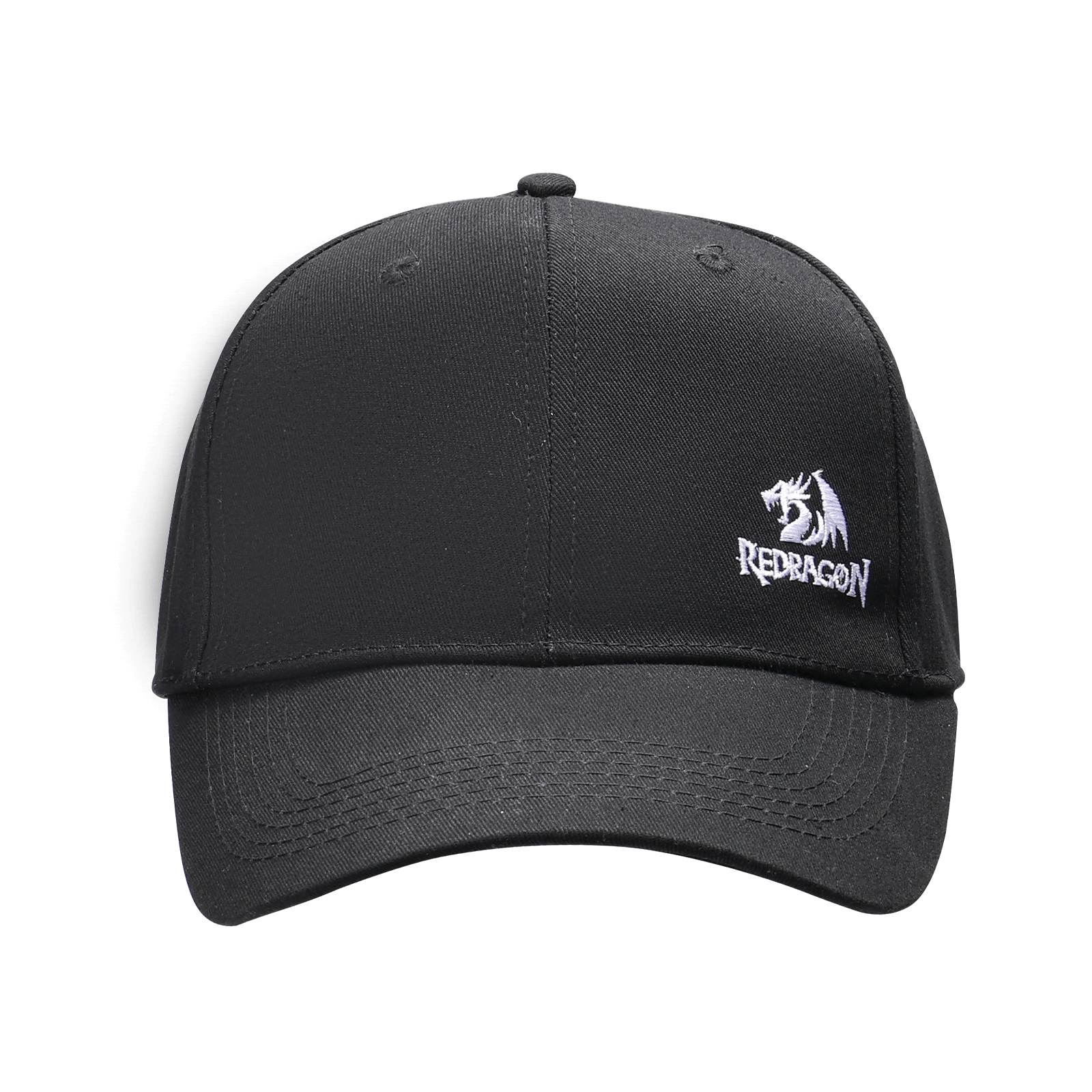 Redragon Black Brown Lightweight Unstructured Adjustable baseball Hat 