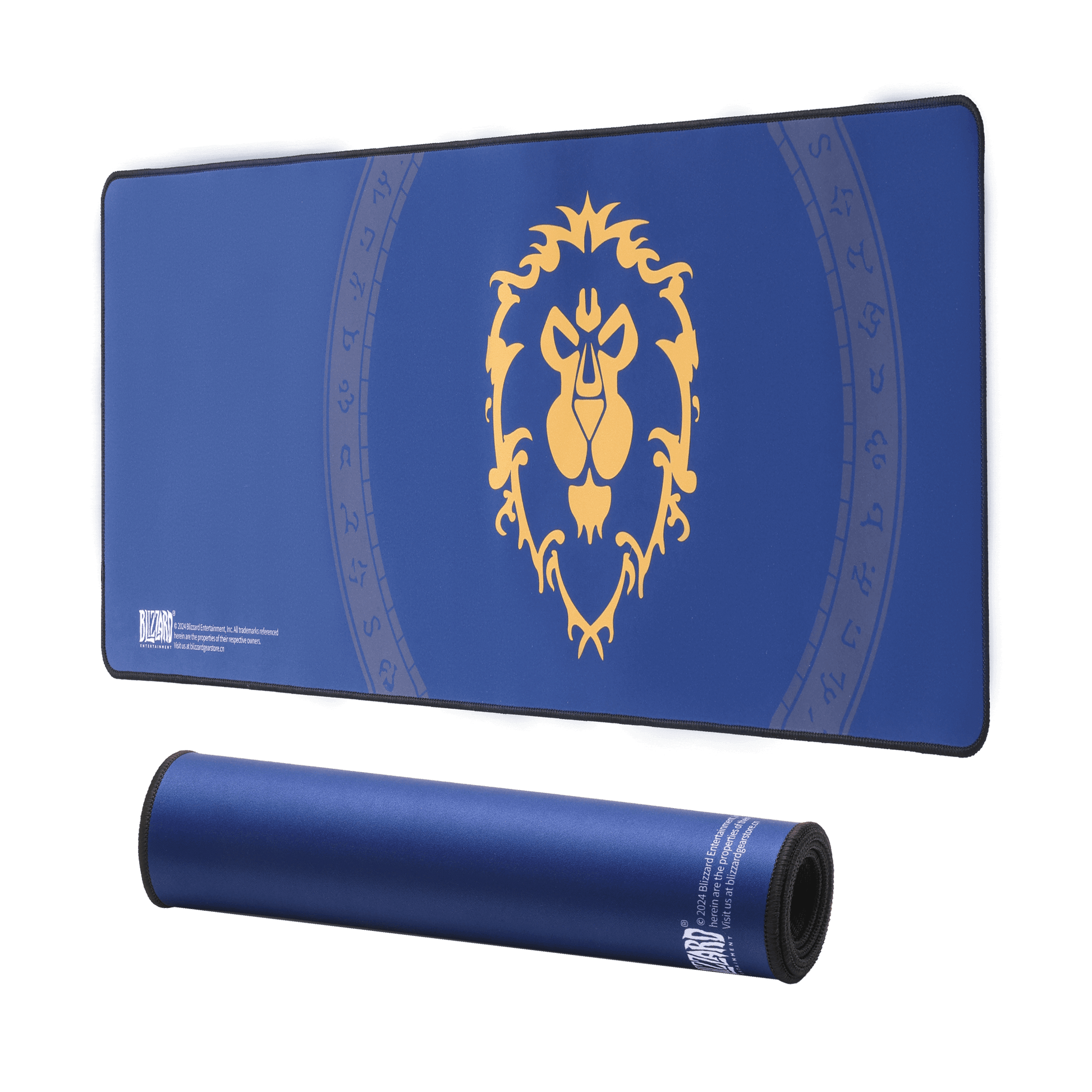 Redragon Blizzard Alliance Blue Gaming Mouse Pad, XXL Desktop Keyboard Mat, Wow Themed Symbol, Cloth Cover with Stitched Edge, Smooth Tracking & Stability, Never-Slip Rubber, 31.5x11.8x1.2 in | show