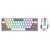 Redragon CB201 Gaming Keyboard & Mouse Combo, 61 Keys K617 Wired RGB Gaming Keyboard and 8000 DPI Wired M612 Gaming Mouse Bundle, Grey | show