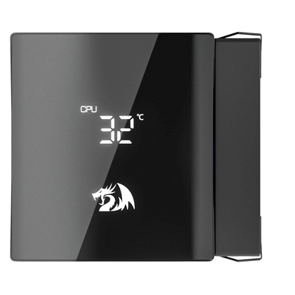 Redragon CC2311 CPU Cooler, Dual 120mm PWM Fans, TDP 260W, Digital Screen Top Cover, 6×Ф6mm Heatpipes, ARGB PWM PC Fans, CPU Air Cooler Compatible with Intel LGA1851/1700/1200/115X; AMD AM5/AM4/AM3