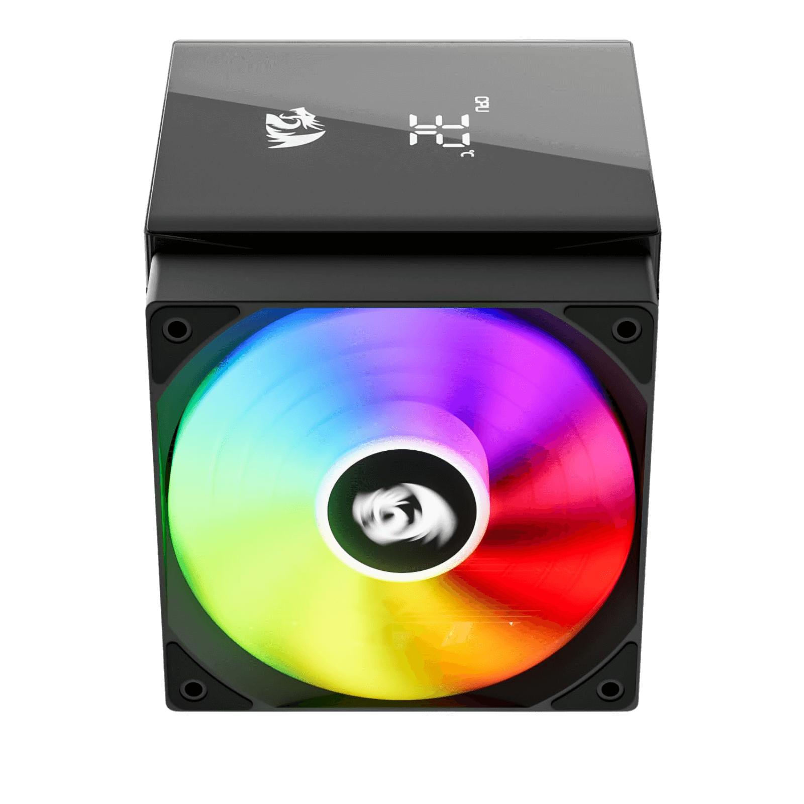 Redragon CC2311 CPU Cooler, Dual 120mm PWM Fans, TDP 260W, Digital Screen Top Cover, 6×Ф6mm Heatpipes, ARGB PWM PC Fans, CPU Air Cooler Compatible with Intel LGA1851/1700/1200/115X; AMD AM5/AM4/AM3