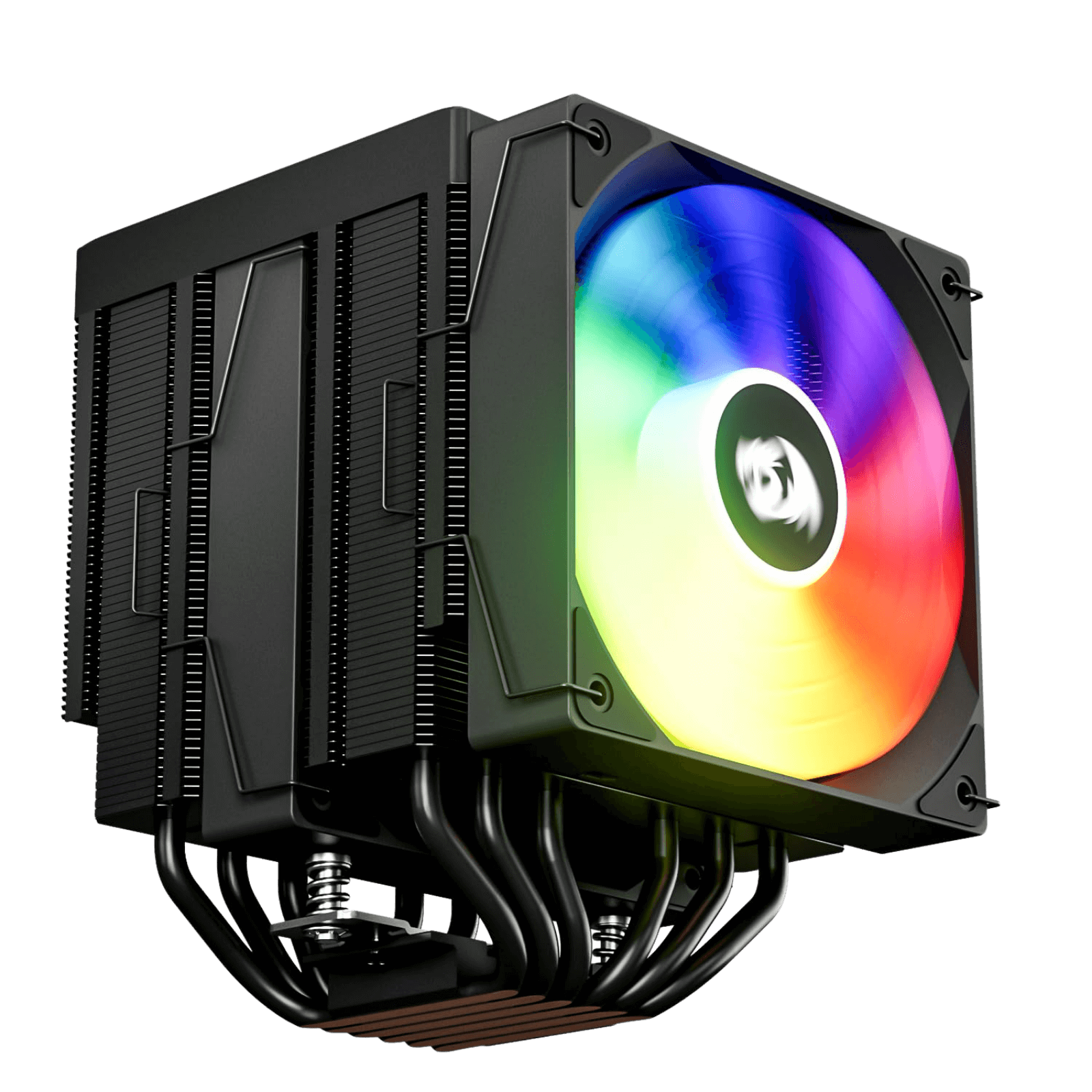 Redragon CC2311 CPU Cooler, Dual 120mm PWM Fans, TDP 260W, Digital Screen Top Cover, 6×Ф6mm Heatpipes, ARGB PWM PC Fans, CPU Air Cooler Compatible with Intel LGA1851/1700/1200/115X; AMD AM5/AM4/AM3